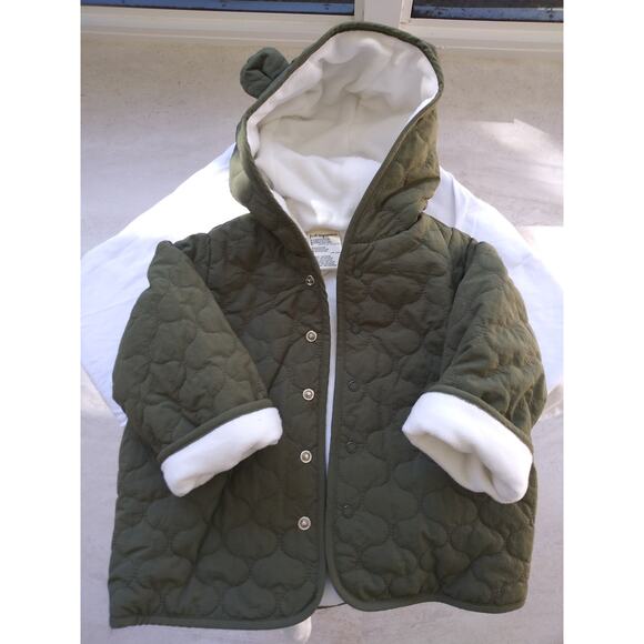 NWT First Impressions Baby Boy Hooded Fleece Lined Jacket Coat 18 Months - Picture 3 of 8